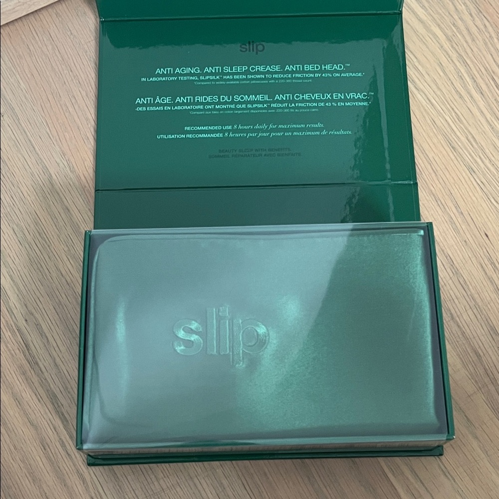 Slip Green Pure Silk Pillowcase - Picture 2 of 4